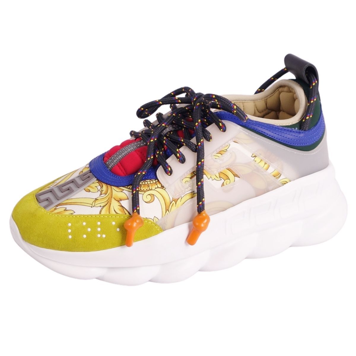 美品 ヴェルサーチ VERSACE スニーカー CHAIN REACTION バ