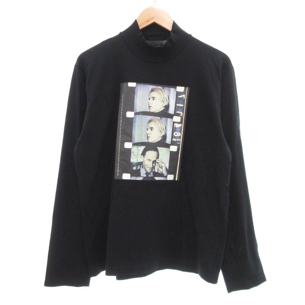 アニエスベー agnes b. JONAS MEKAS Tシャツ 長袖 3 黒 ブラック アンディーウォーホール フィルム プリント |UO