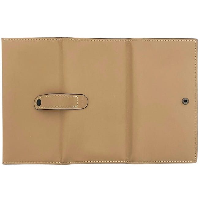 コーチ 三つ折り 長財布 ベージュ 57197 美品 財布 レザー 中古 - メルカリ