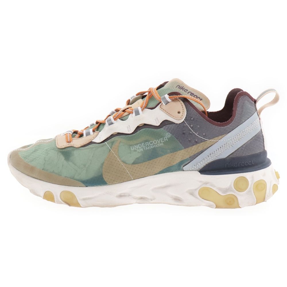NIKE (ナイキ) × UNDERCOVER REACT ELEMENT 87 BQ2718-300 アンダーカバー リアクトエレメント スニーカー シューズ カーキ US9.5/27.5cm