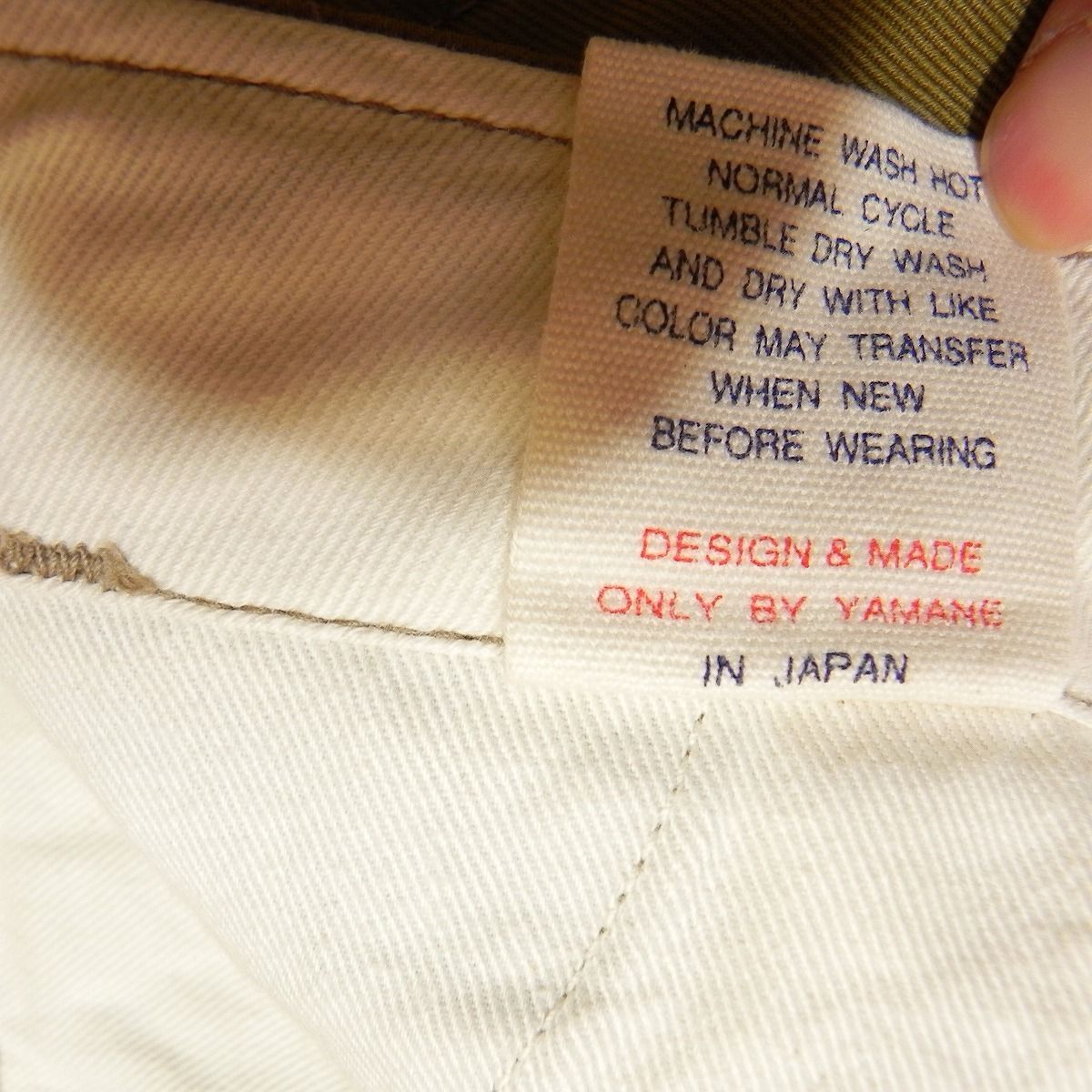 数回使用 921 エヴィス EVISU エビス チノパン w31 カーキ系 オリーブ系 ミリタリー チノ ボタンフライ 古着 【送料無料】