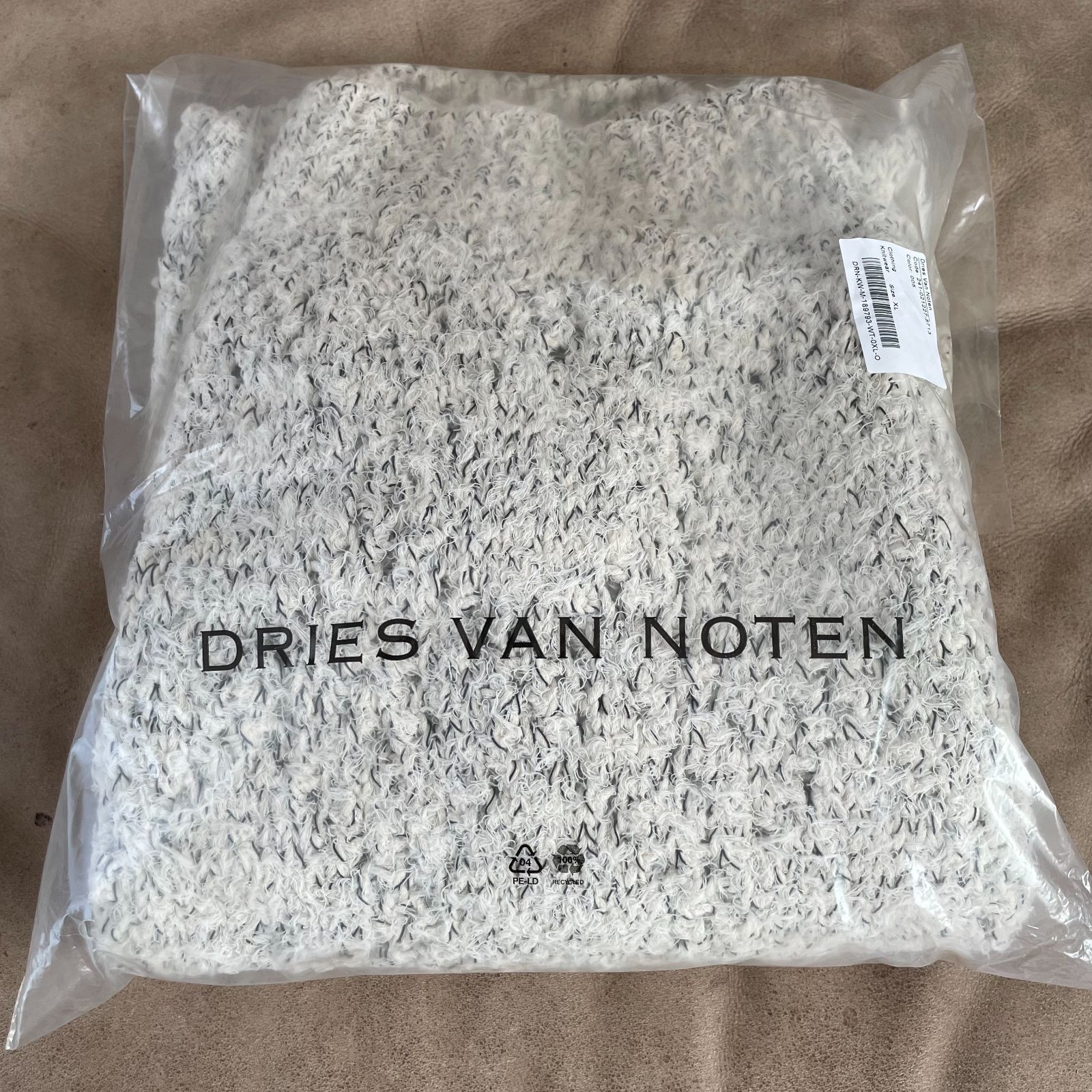 DRIES VAN NOTEN ゴールドラメ　コットンニットキャミ　ライカ期 DRIES VAN NOTEN ゴールドラメ コットンニットキャミ ライカ期