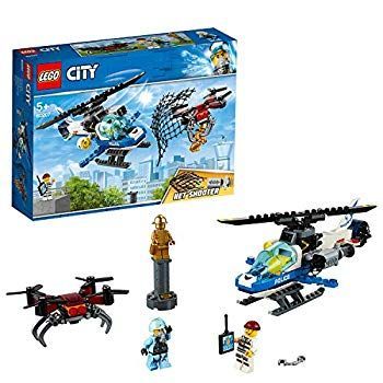 【中古】【非常に良い】レゴ(LEGO) シティ ポリスヘリコプターのドローンチェイス 60207 ブロック おもちゃ 男の子 車 mxn26g8