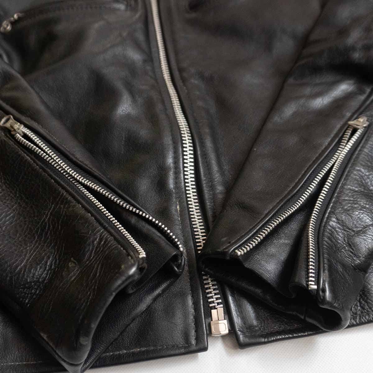 美品】 VANSON 【COMT シングルライダースジャケット】38 レザー