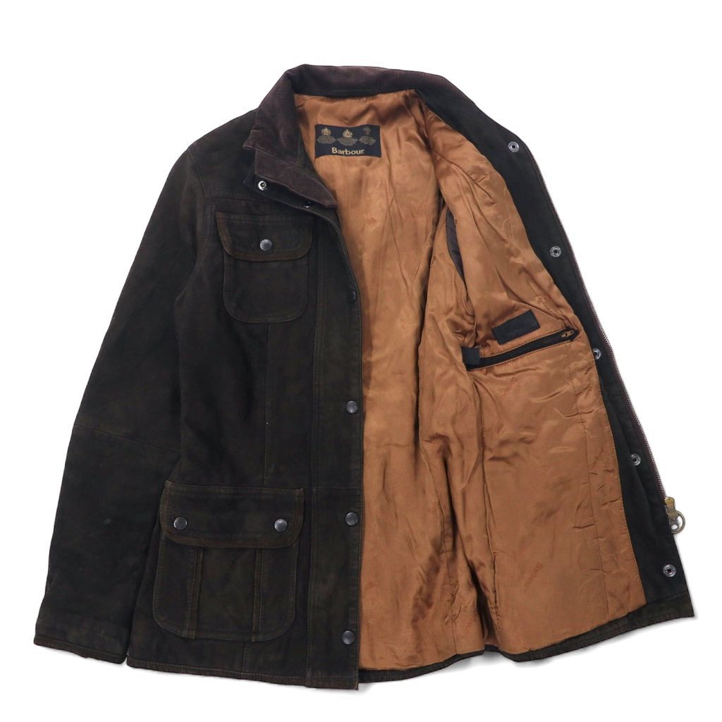 BARBOUR ユーティリティ ヌバック レザー ジャケット モーターサイクル BARBOUR ユーティリティ ヌバック レザー ジャケット モーター