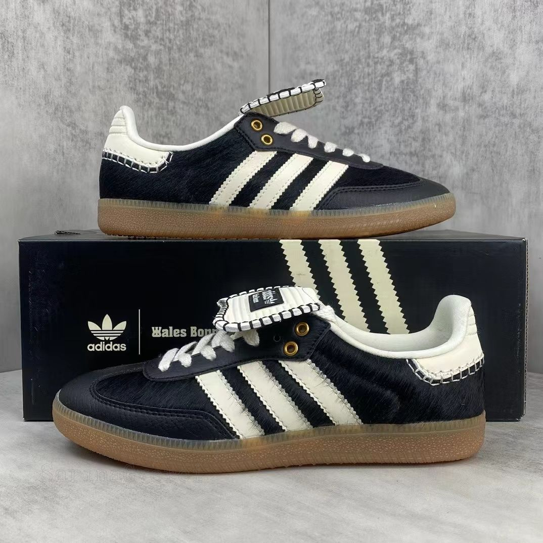 Adidas samba Wales Bonner カップルシューズ  ブラック 箱付