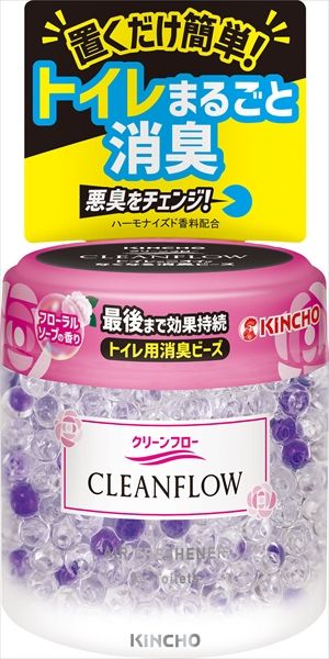 まとめ買い-24点セット クリーンフロートイレ用消臭ビーズ６０日フローラルソープの香り 芳香剤 トイレ用