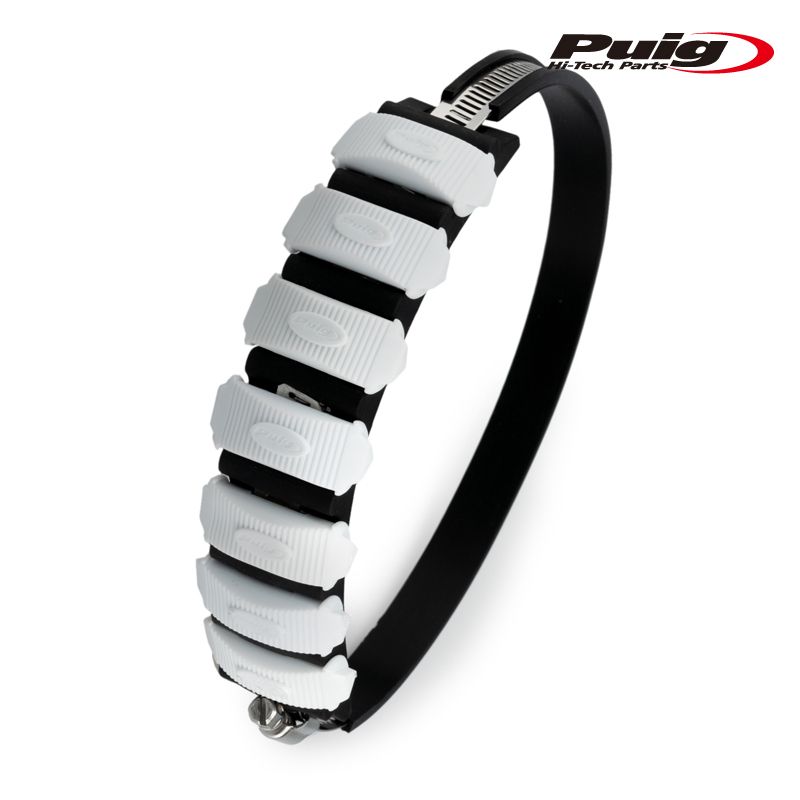 Puig 21728B EXHAUST PROTECTOR [WHITE] 汎用 プーチ エキゾーストプロテクター 