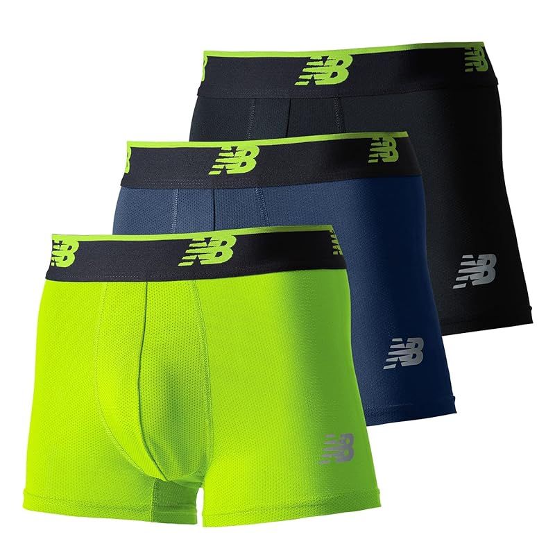 [ニューバランス] ボクサーブリーフ 【Limited】 ボクサーブリーフ メッシュボクサー 3インチ 前閉じ 3pack メンズ LAU13048 THN(サンダー/ブラック/ハイライト) XL