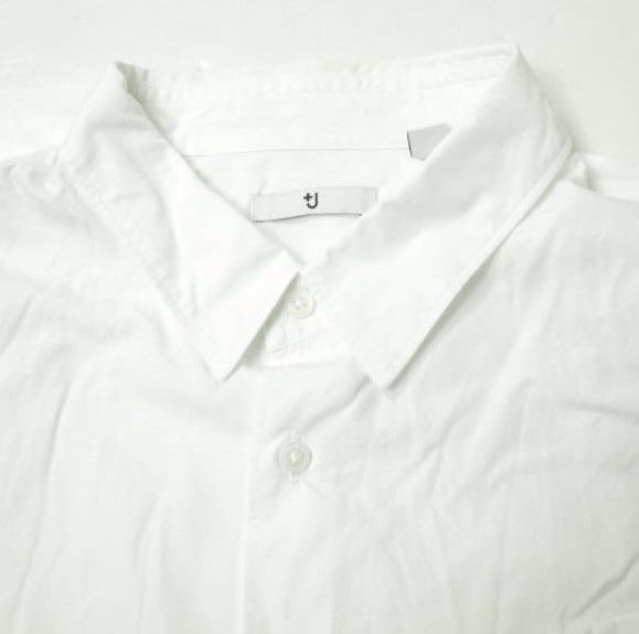 JIL SANDER x UNIQLO ジルサンダー ユニクロ 別注 +J スーピマコットンレギュラーフィットシャツ 331-436108 L WHITE 長袖 トップス g17143