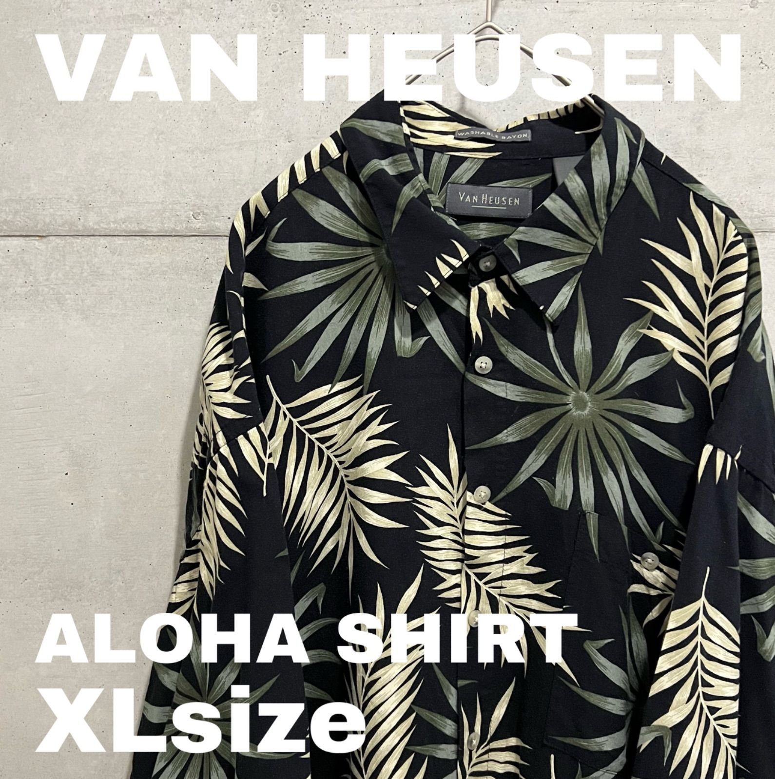 USED》90s' VAN HEUSEN アロハシャツ レーヨン《古着》 - メルカリ