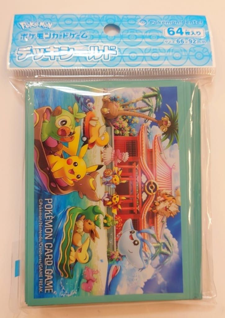 スリーブ　ポケモンセンターナゴヤ　エンブレム　64枚 バラ】 日版 ポケセン ナゴヤ限定 エンブレムver. スリーブ