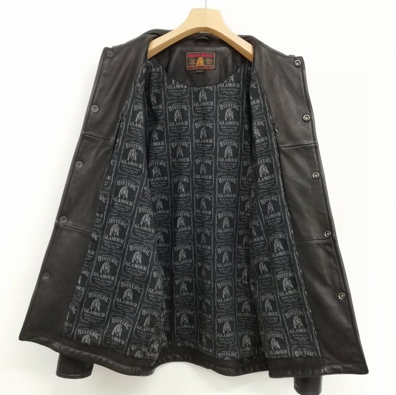 専用　ヒステリックグラマー　レザーコーチジャケット HYSTERIC GLAMOUR（ヒステリックグラマー）の「ゴートレザーコーチJK