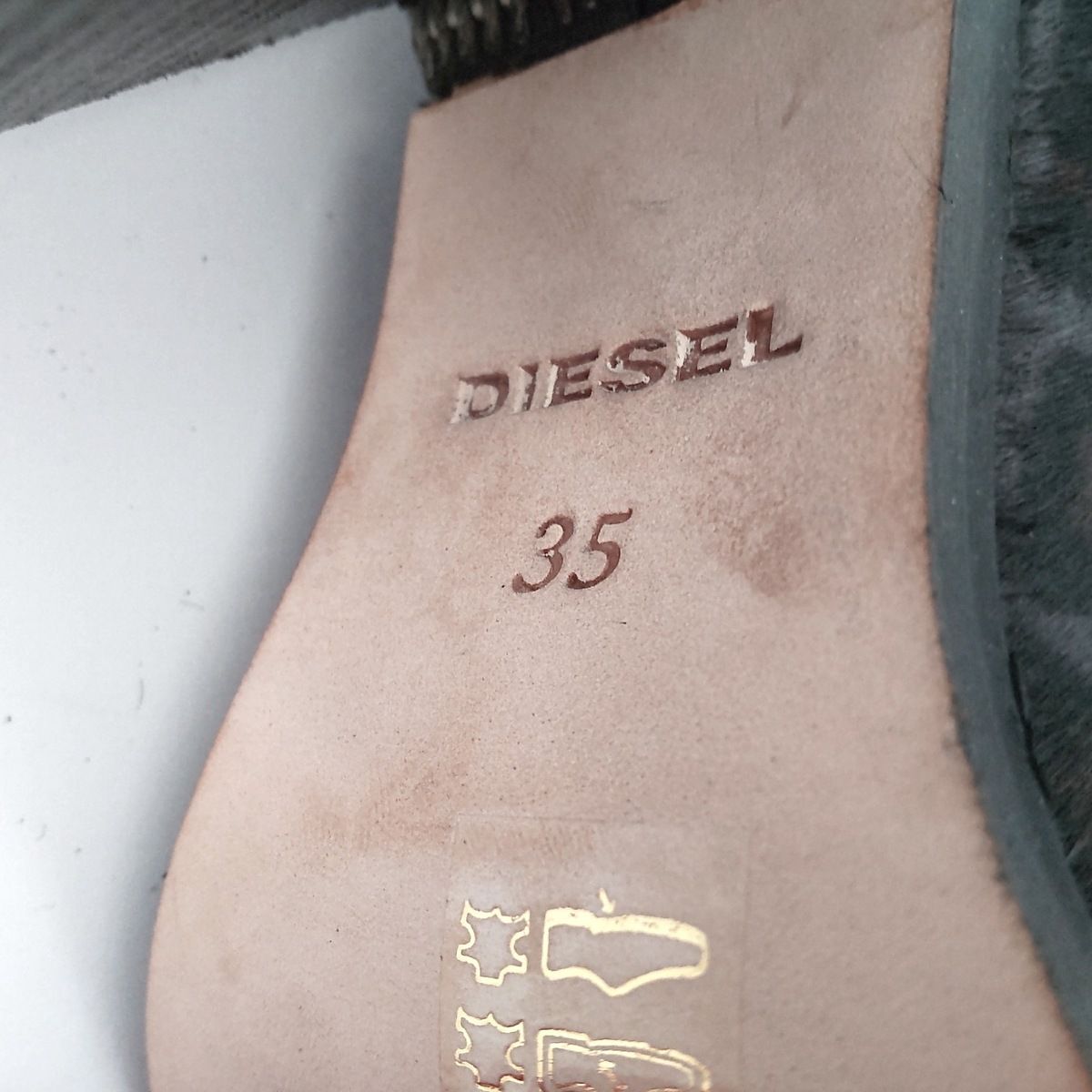 DIESEL(ディーゼル) ショートブーツ 35 レディース美品 - ダークグレー