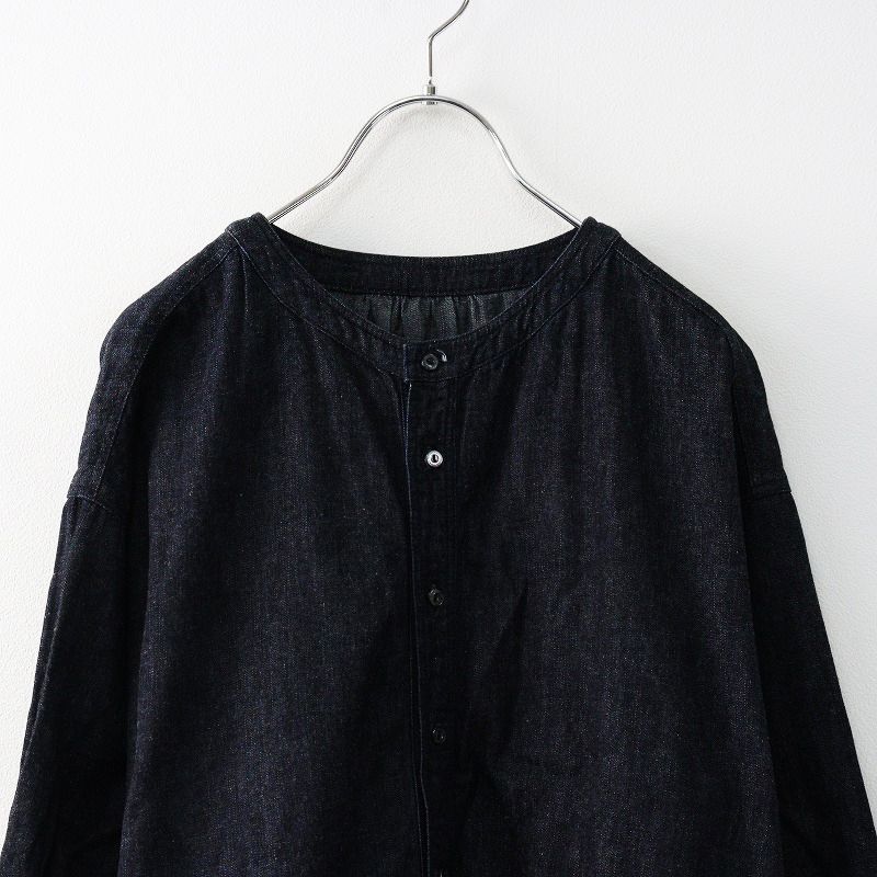 2023AW ネストローブ nest Robe コットンリネンダンガリーギャザー  