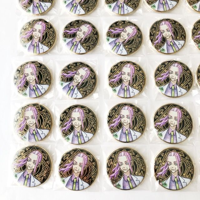東京リベンジャーズ 東リベ 三途 春千夜 原画展 アルティメタル 缶バッジ 東リべ 東京リベンジャーズ 三途春千夜 黒川イザナアルティ