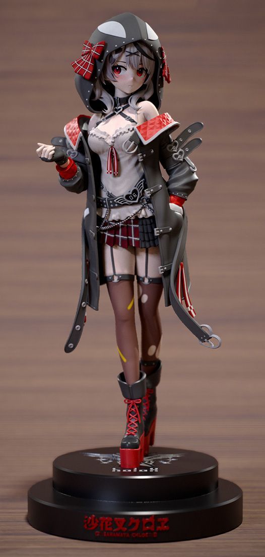 ガレージキット 1/7 沙花叉クロヱ / ガレキ フィギュア 未塗装未