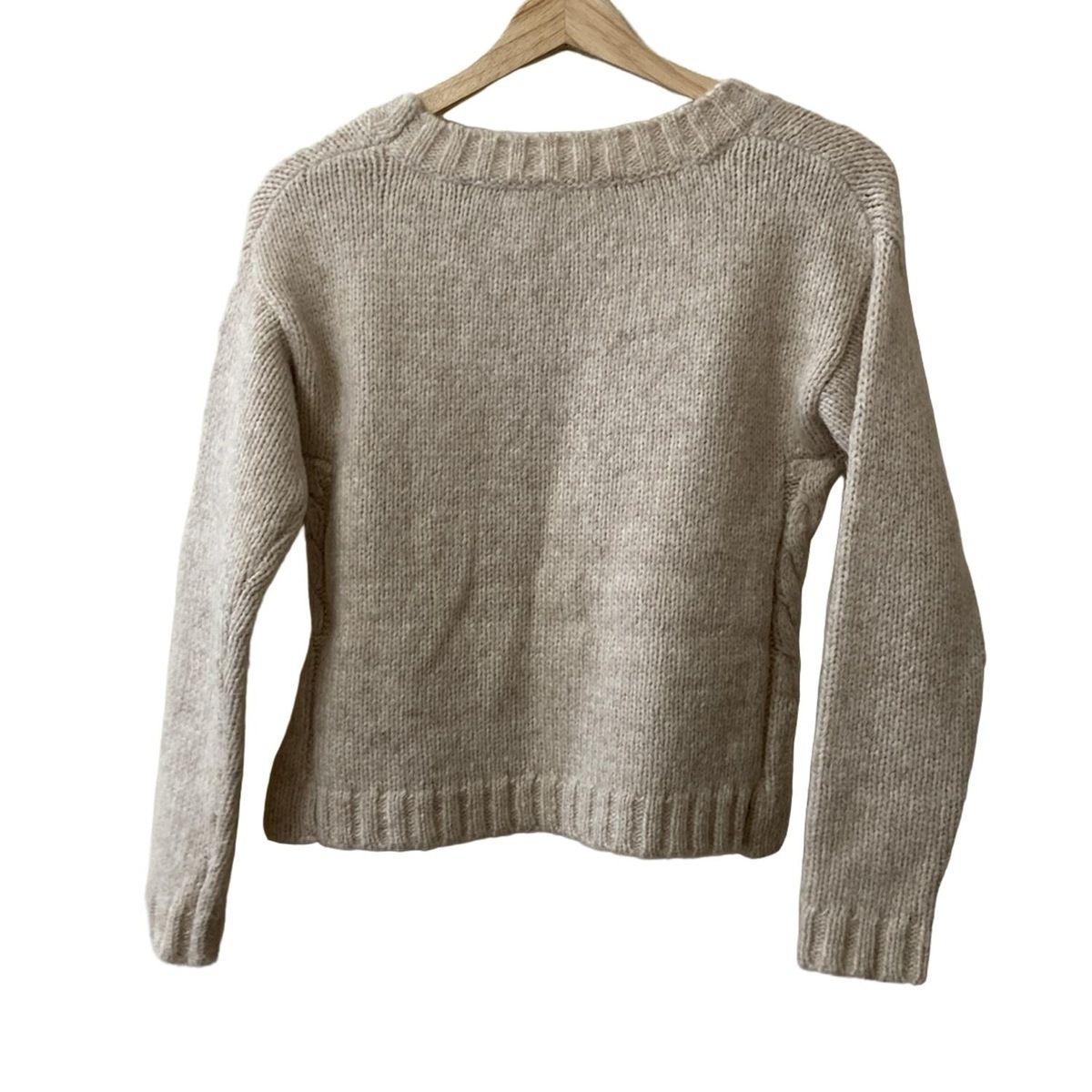 theory セオリー 長袖セーター サイズS レディース - ベージュ クルーネック アンゴラ混