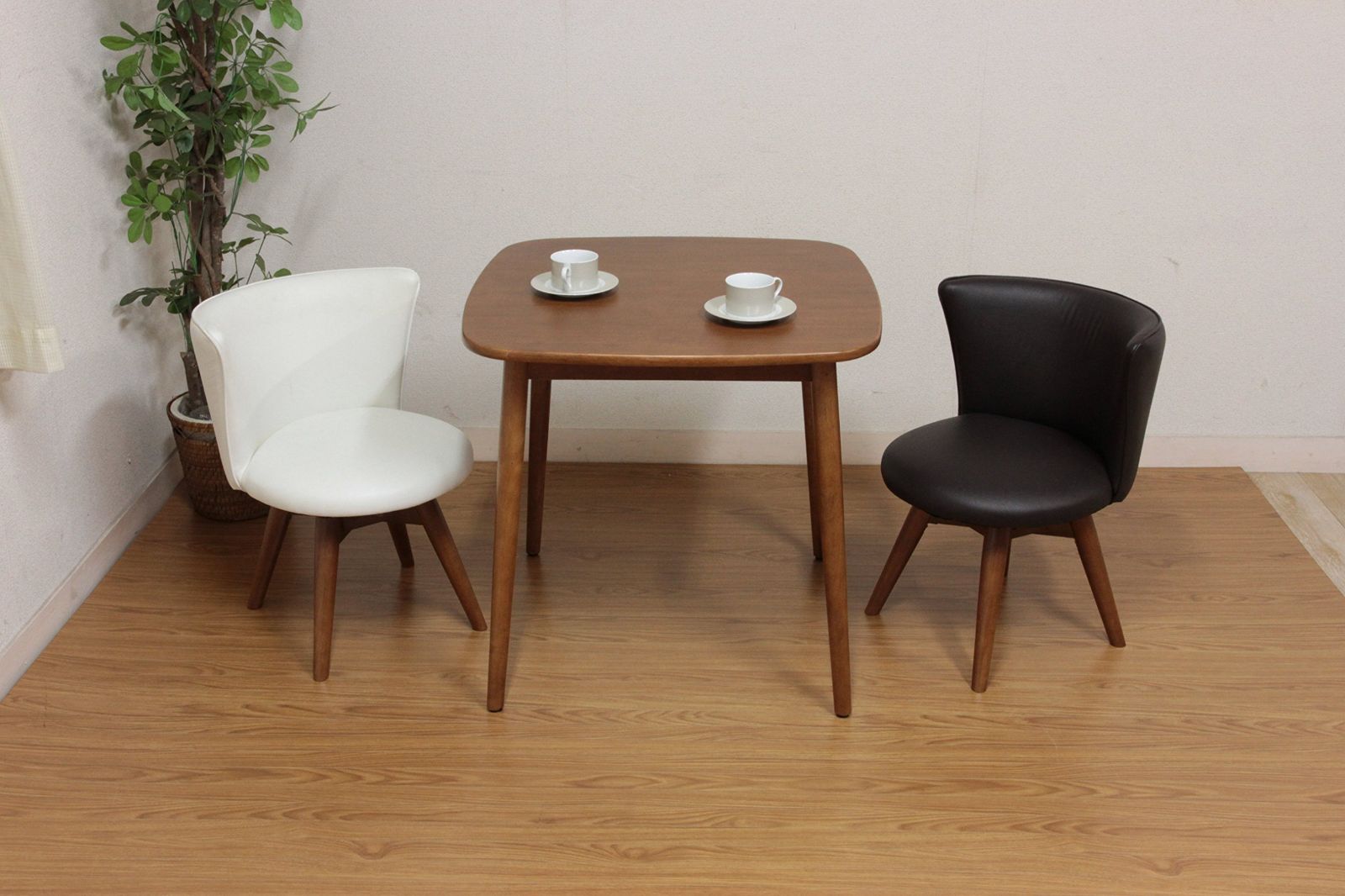 数量限定】不二貿易 ダイニングチェア クラム 座面回転 合成皮革