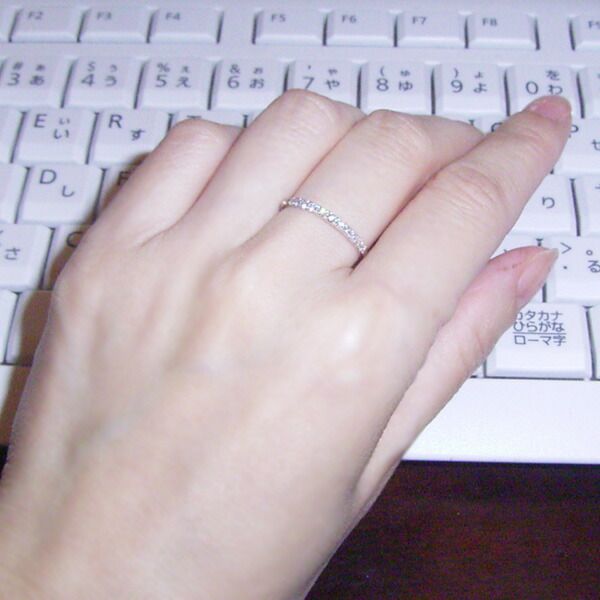 プラチナ950 計0 15カラット ダイヤモンド エタニティ リング 天然ダイヤモンド 指輪 品番tc 086 13号 2営業日前後の発送予定 体型カバー リング 指輪 