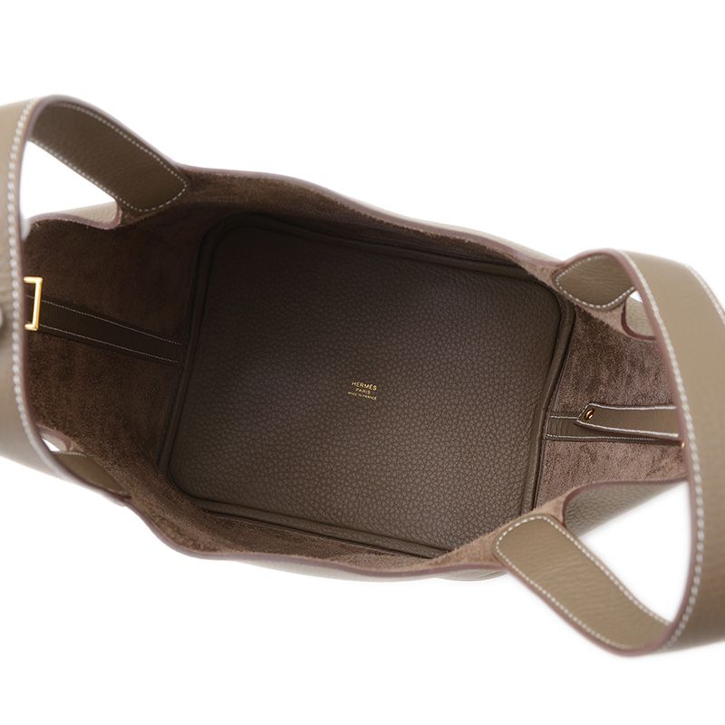 エルメス ピコタンロック MM 22 エトゥープ ゴールド金具 W刻印