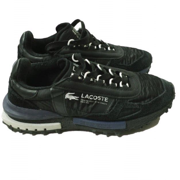 LACOSTE スニーカー エリート アクティブ ブラック/ネイビー 23.5 クラシック】【ワニ】LACOSTE 23FW ラコステ スニーカー ELITE