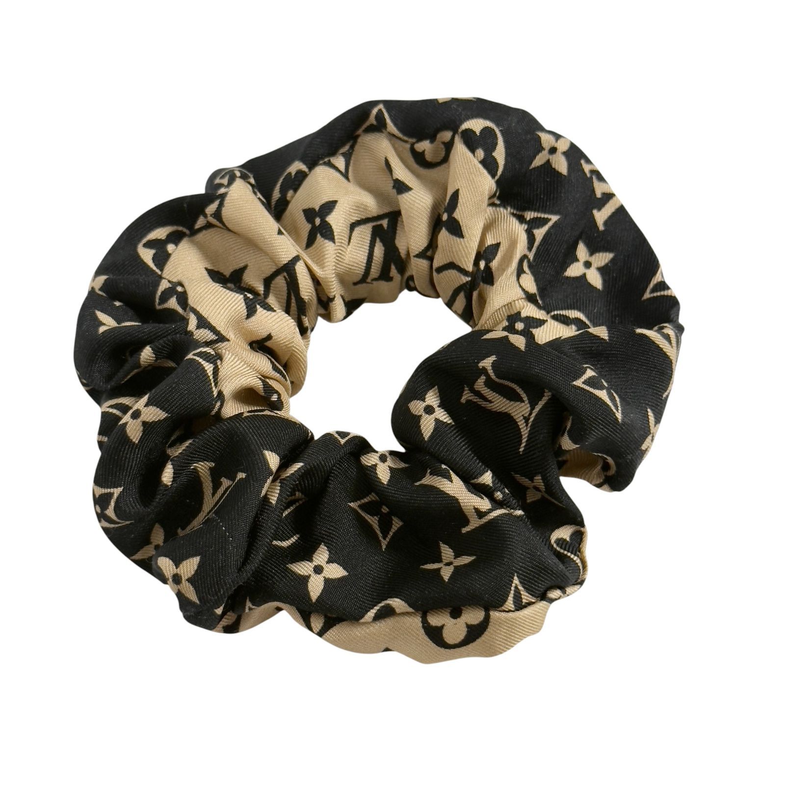 ルイヴィトン レディース シュシュ ヘアゴム ヘアバンド ブラック ベージュ