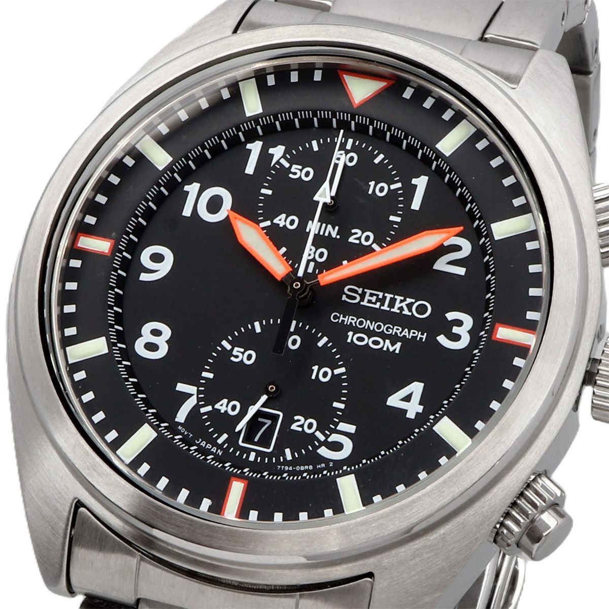 新品 未使用 時計 SEIKO 腕時計 セイコー クロノグラフ 100M ビジネス 
