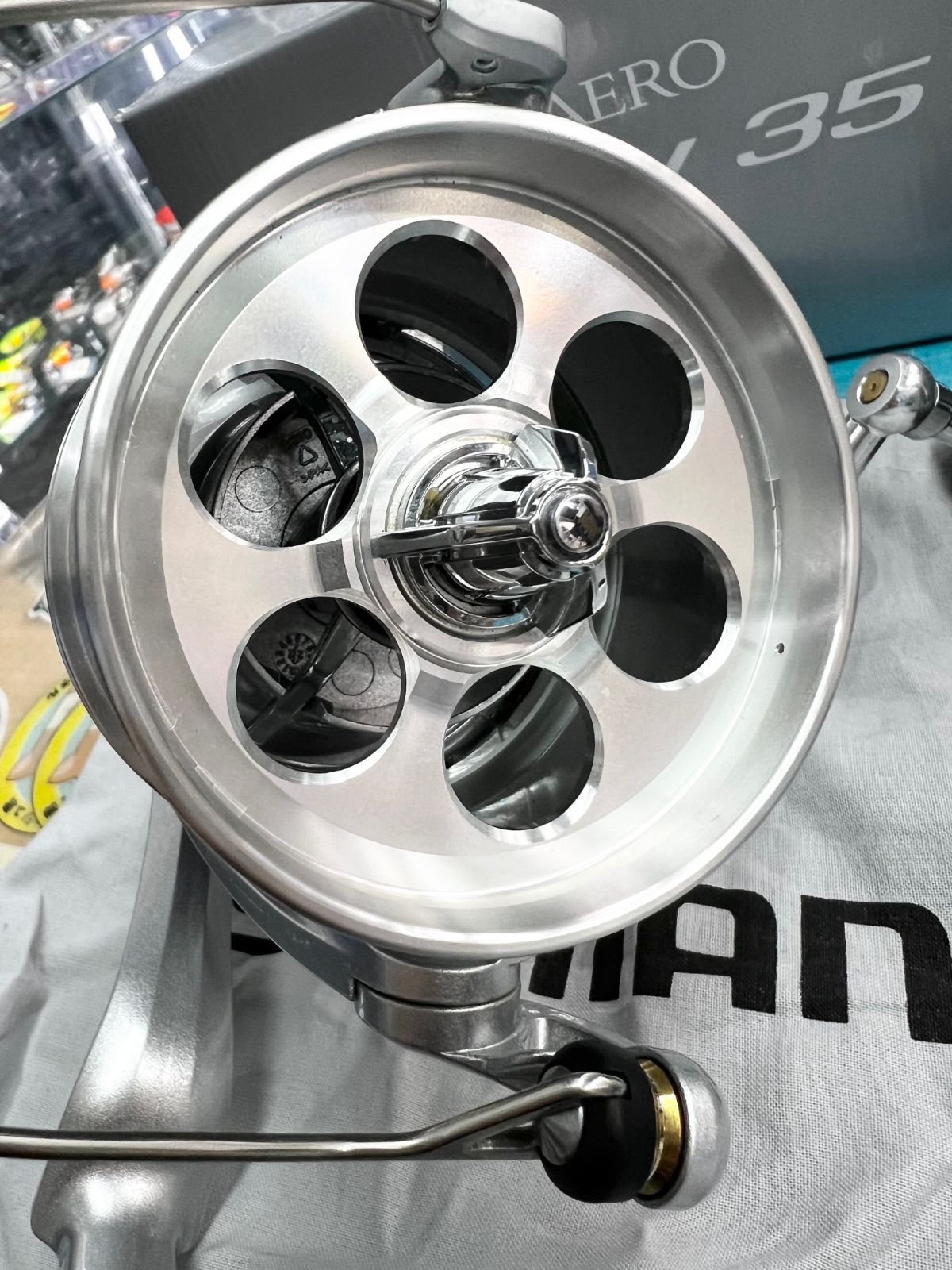 １４スーパーエアロスピンジョイ３５細糸仕様