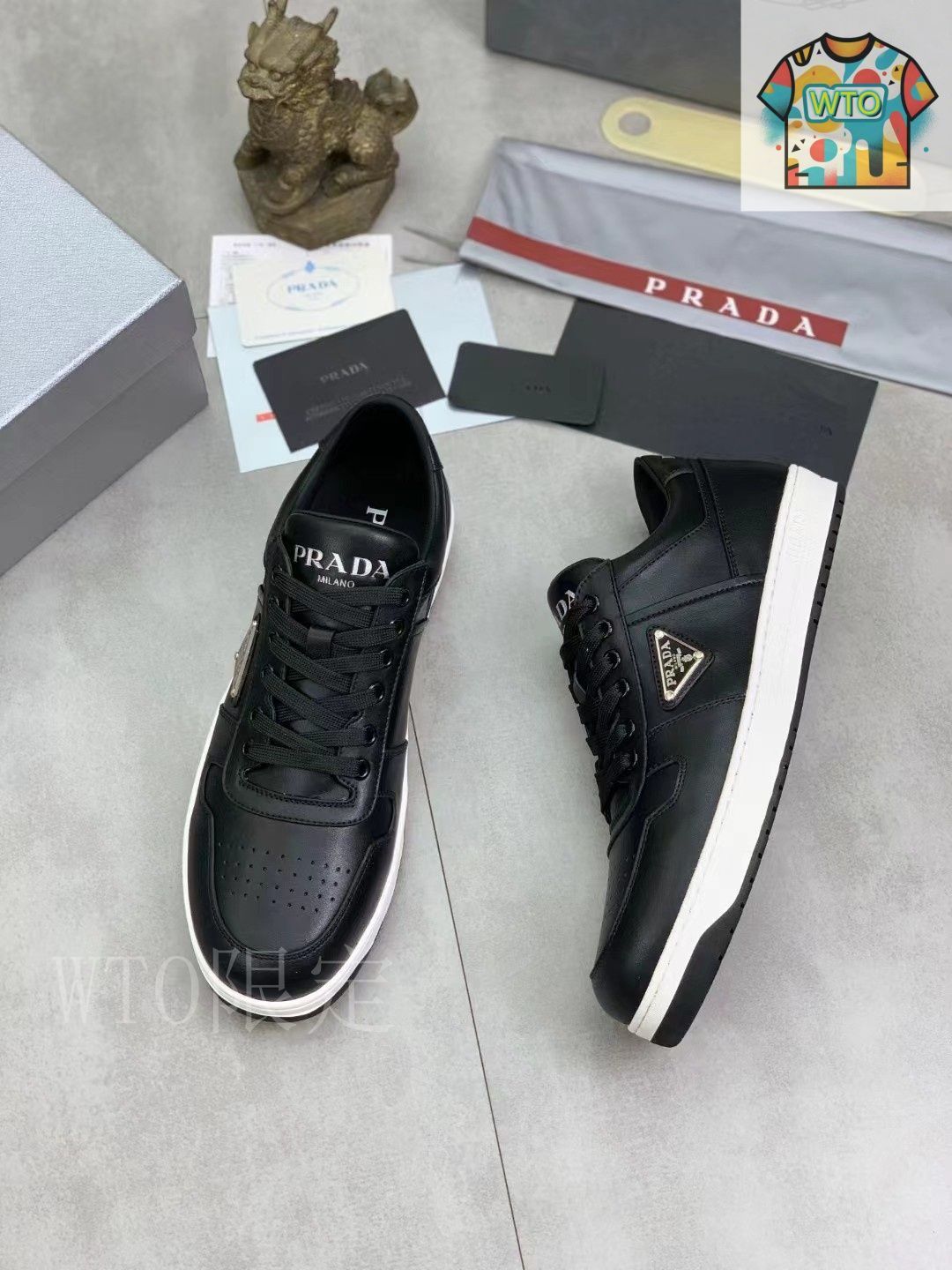 PRADA 新品未使用　メンズ　スニーカー Yahoo!オークション - 1円【現行 新品同様】 PRADA プラダ
