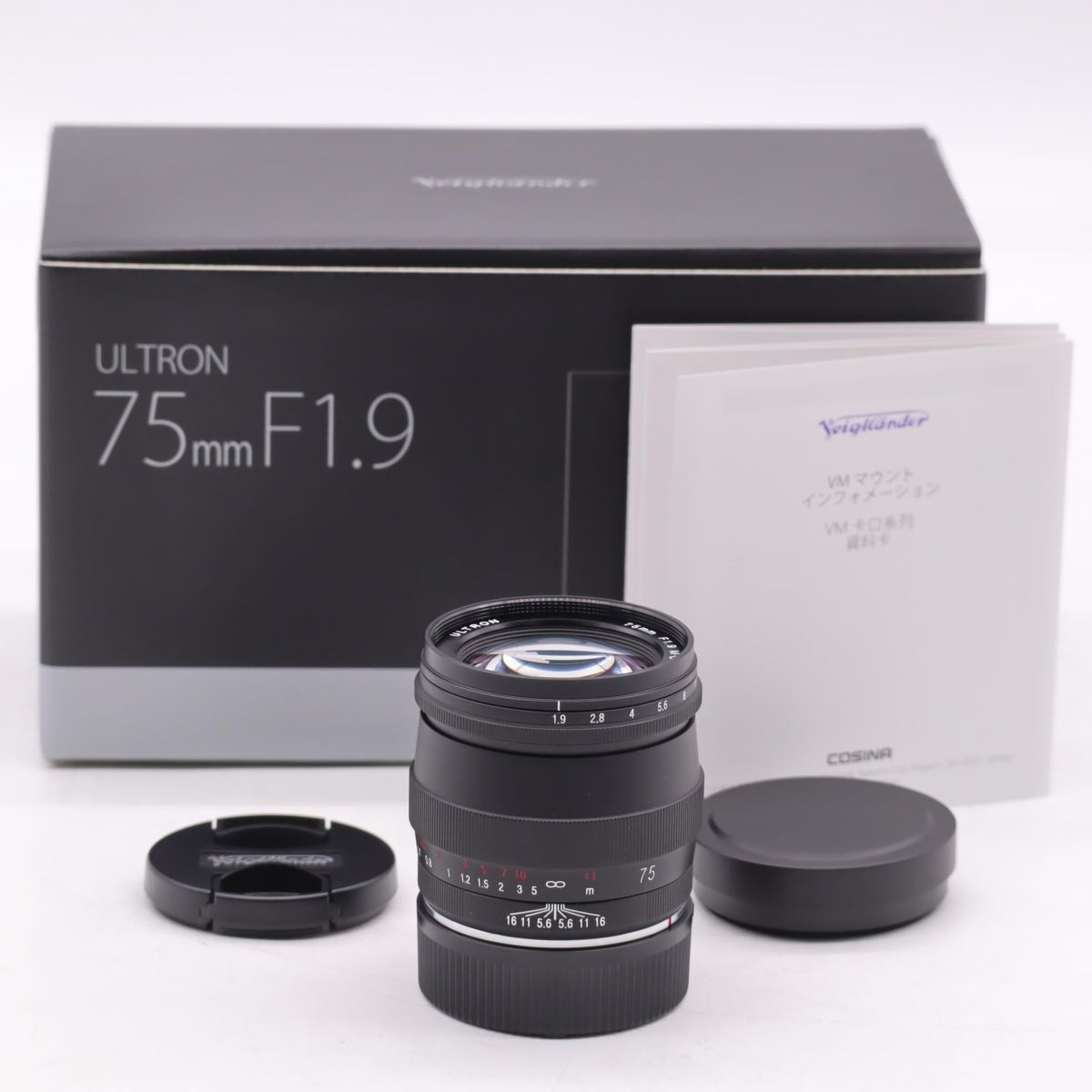 Voigtlander フォクトレンダー ULTRON 75mm F1.9 MC VMマウント - メルカリ