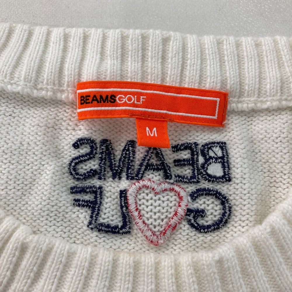 サイズ：M BEAMS GOLF ビームスゴルフ  裏地付 ウール混 ニット セーター  ピンク系 [240101426385] ゴルフウェア レディース ストスト BEAMS GOLF（ビームス ゴルフ）〈WOMEN〉 ORANGE LABEL
