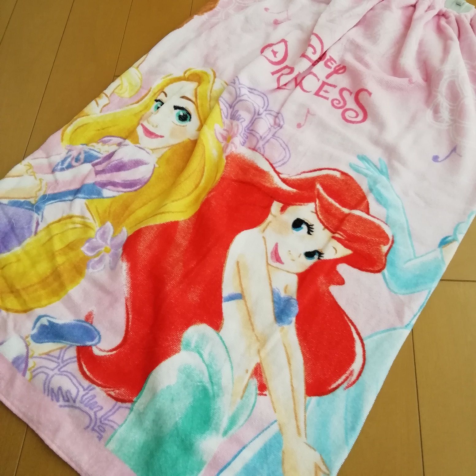 丸眞 綿100％ ディズニー プリンセス トゥインクルフラワー 80
