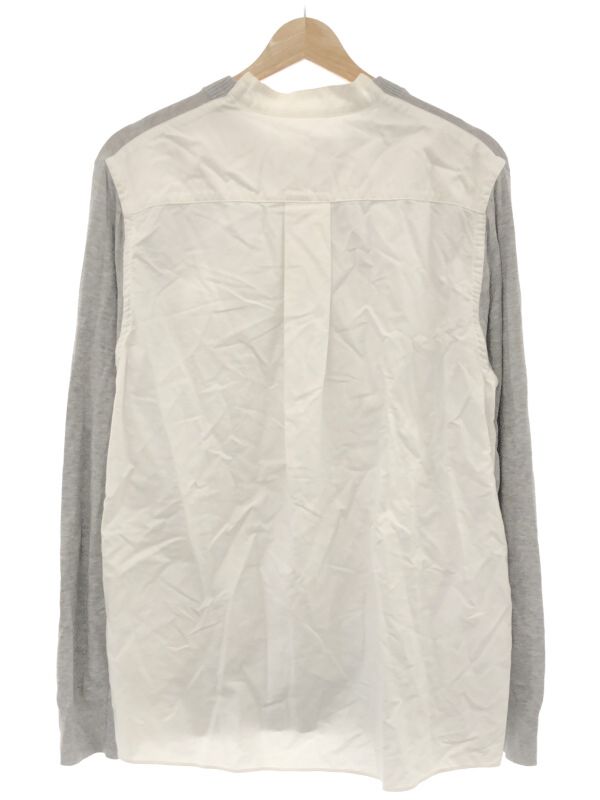 sacai サカイ 18SS シャツ切替ニットセーター ホワイト 1