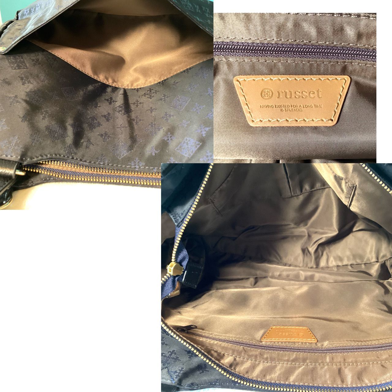 新品⭐️未使用】ラシット russet レザーポーチ付き トートバッグ 3way 