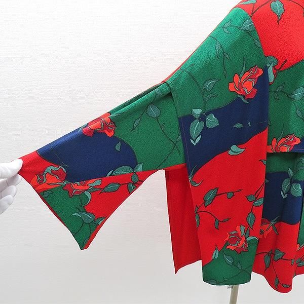 apc シセンドウ 詩仙堂 HITOSHI TAMURA セットアップ ちりめん 葉柄 花