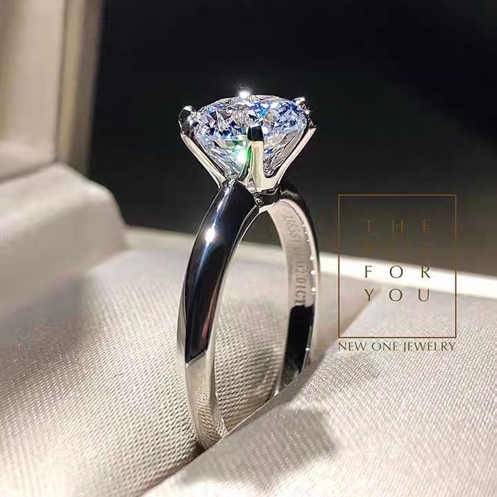 ダイア指輪 モアサナイト 1.0ct リング プラチナ PT950鑑定書付き75