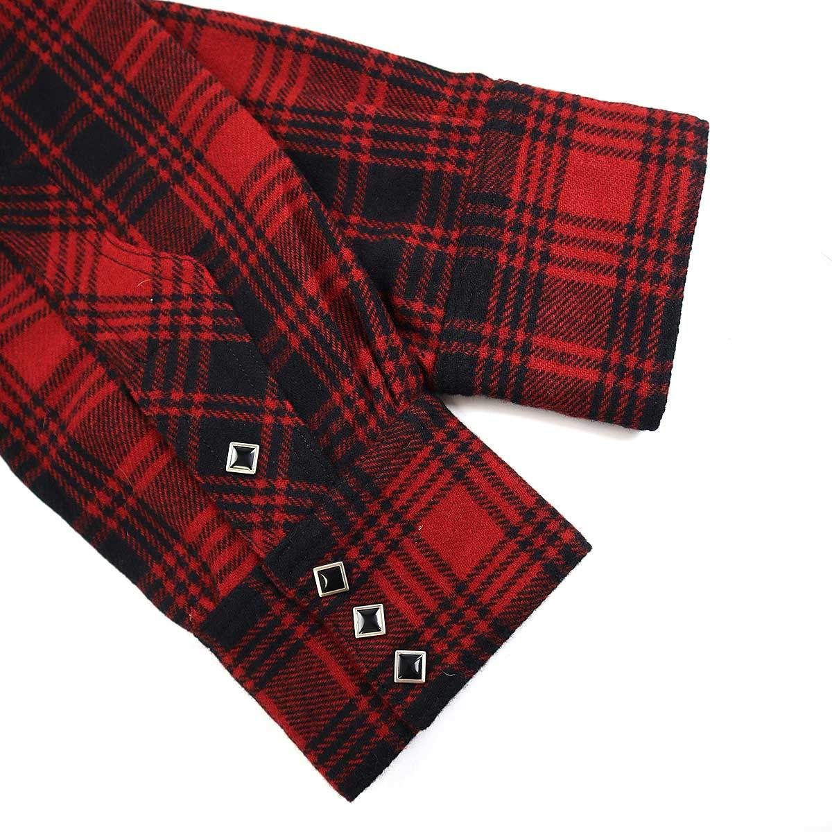 The Letters レターズ 22AW ウールウエスタンカッティングチェック 