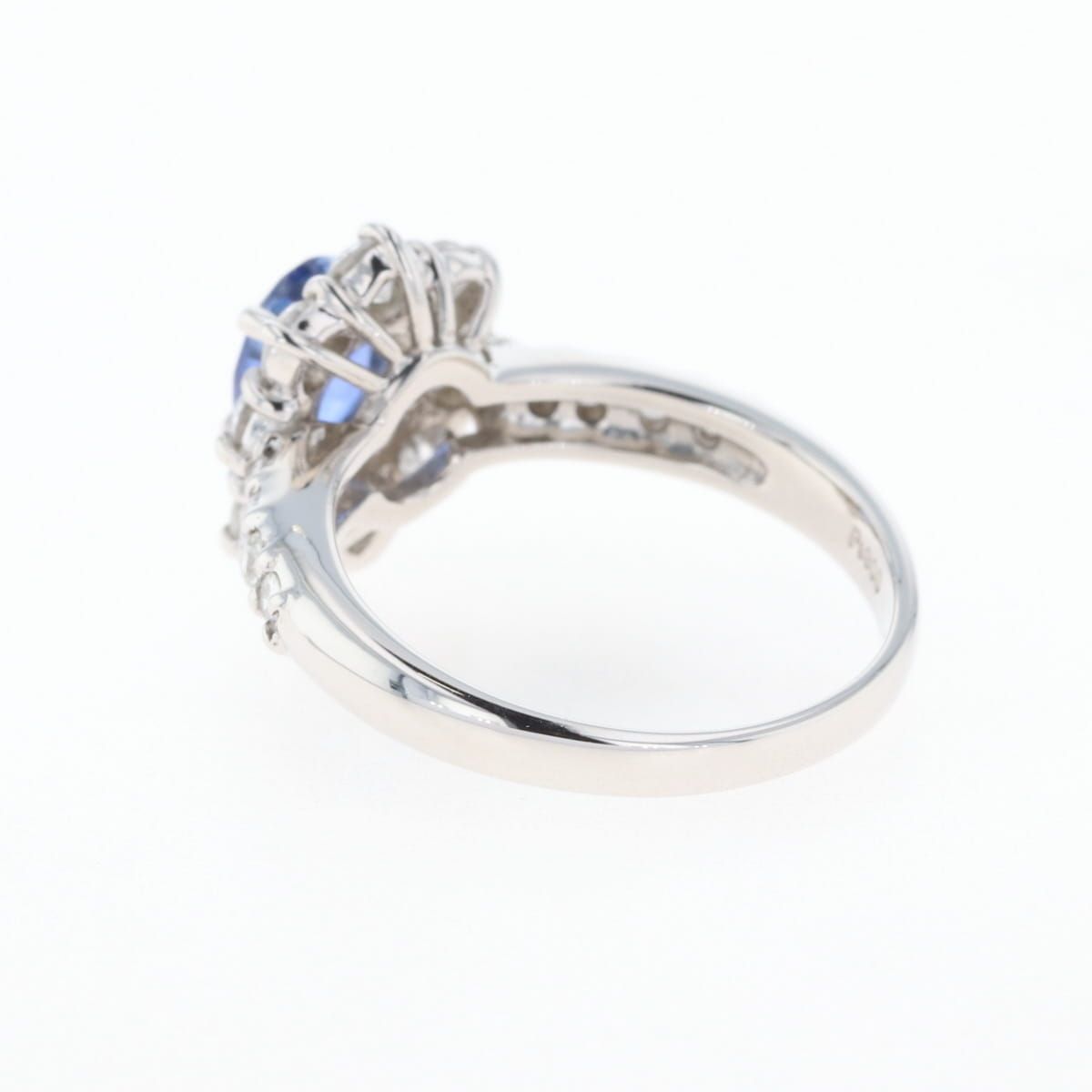 Pt900サファイヤ0.33ctメレダイヤ0.14ct リング　総重量5.5g Pt900サファイヤ0.33ctメレダイヤ0.14ct リング 総重量5.5g - メルカリ
