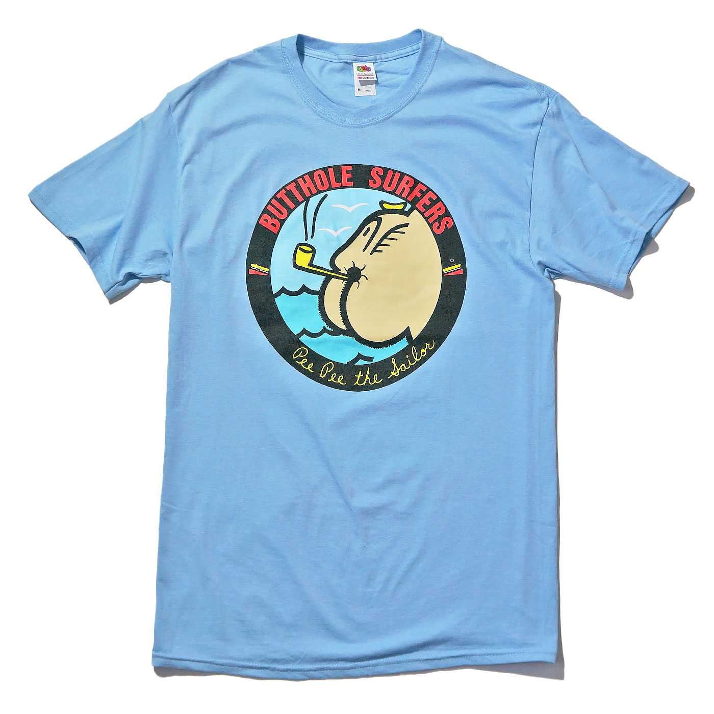 BUTTHOLE SURFERS Tシャツ 公式 新品 ロック バンド Pee Pee the Sailor-Blue