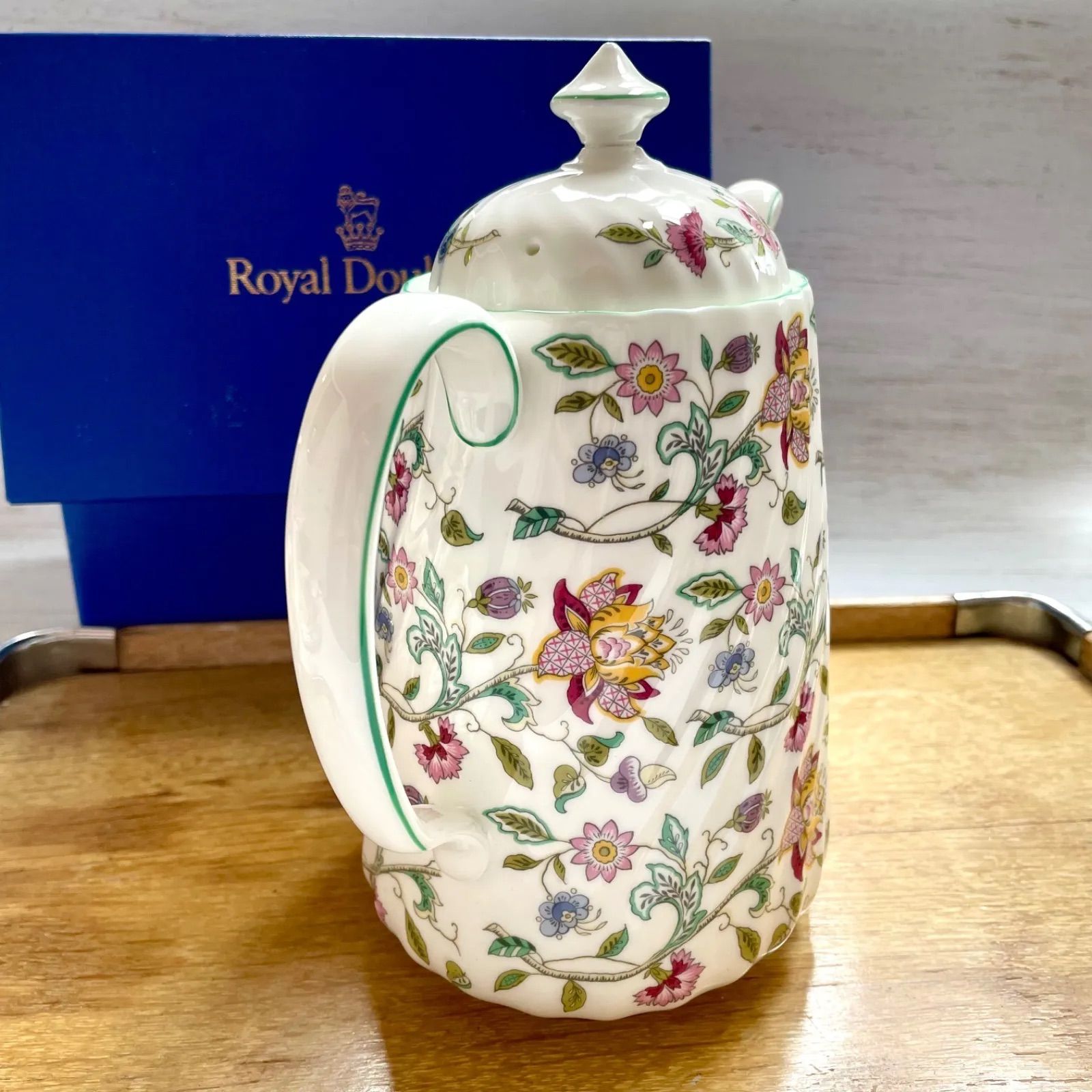 花柄陶器カップ4個セット（MINTON） ミントン MINTON 花柄ティーポット