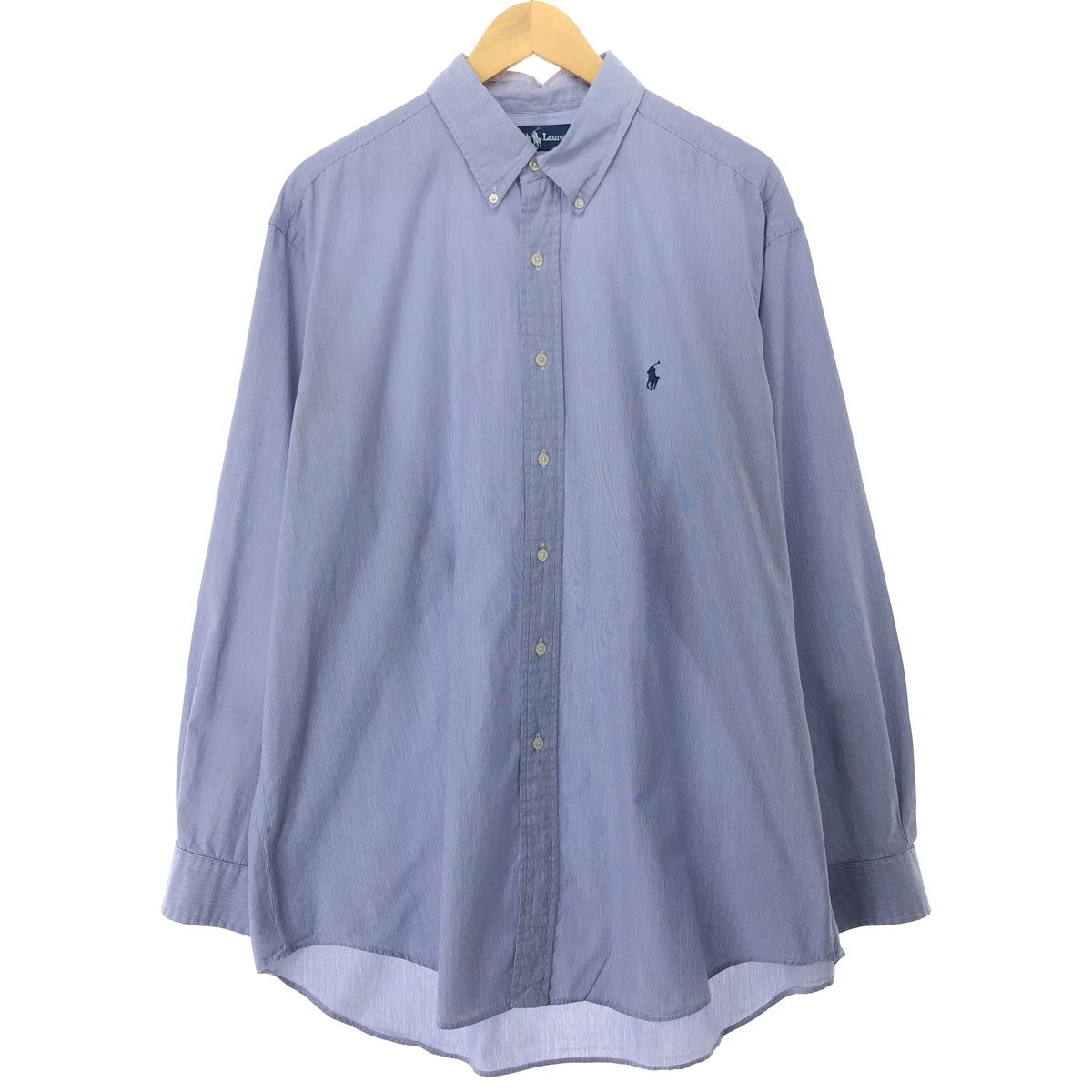 古着 ラルフローレン Ralph Lauren YARMOUTH 長袖 ボタンダウンストライプシャツ メンズXL/eaa457676