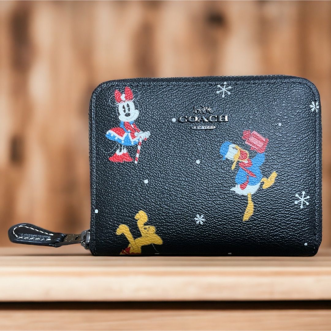 新品未使用品【DISNEY X COACH】スモール ジップ アラウンド