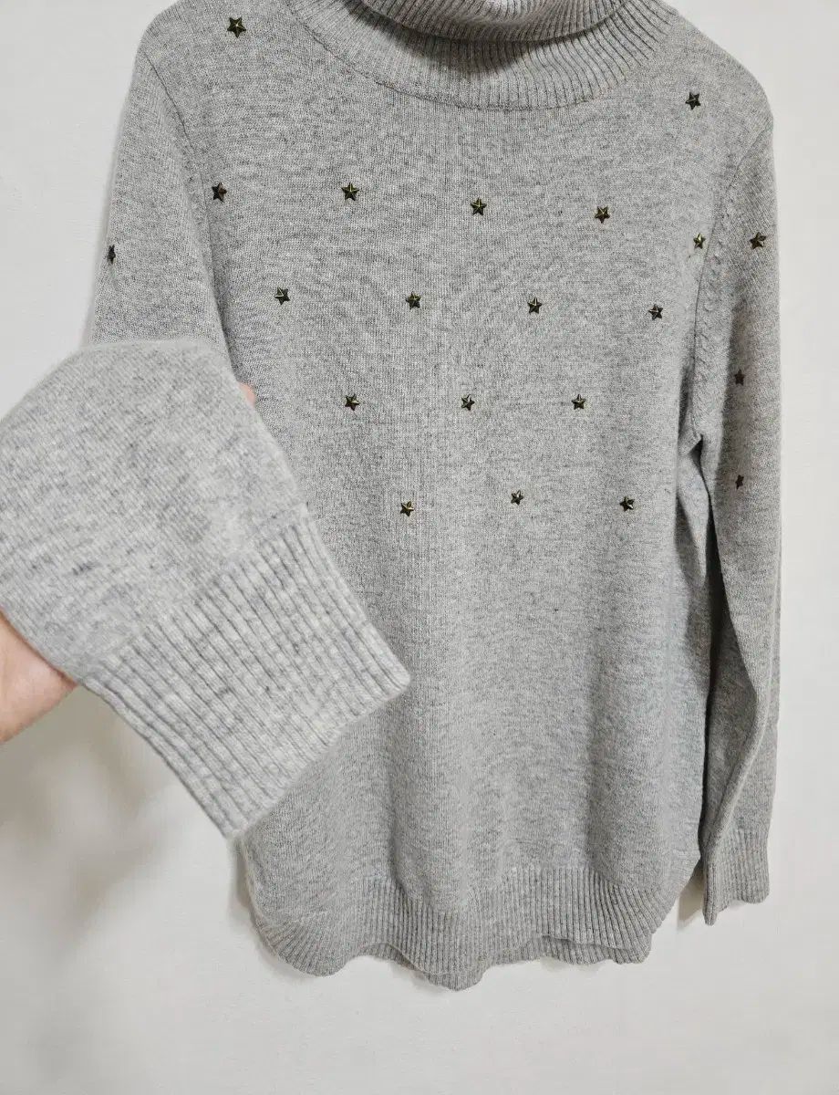  カシミア100 スタッズ 輸入ニット 長袖 ニット セーター
