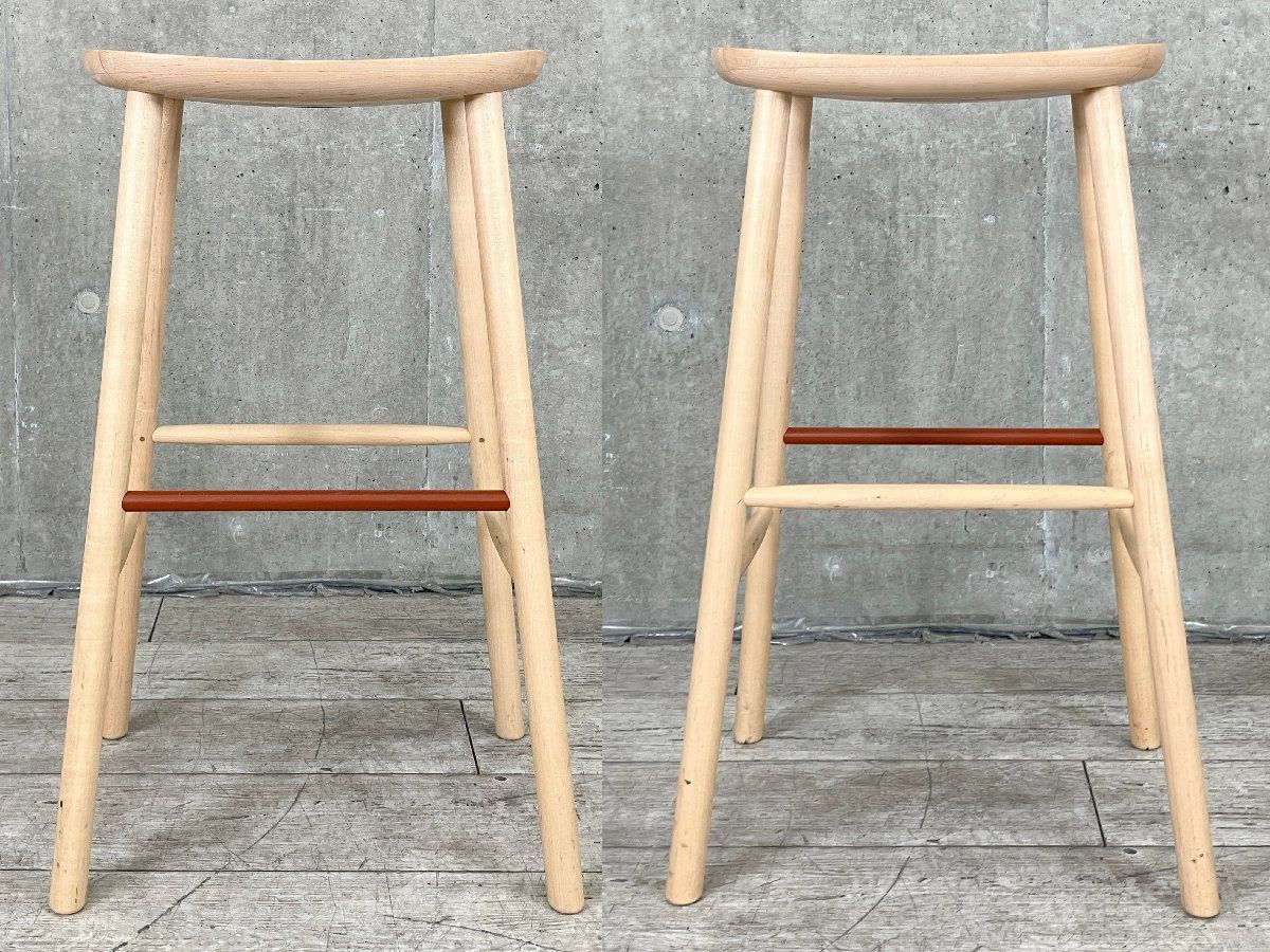 C MARUNI マルニ T&O ティーアンドオー O2 スツール ハイ ジャスパーモリソン メープル