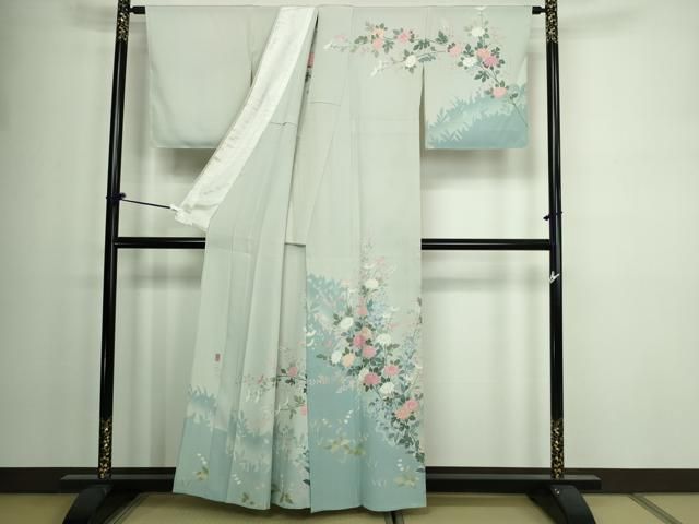 YangGracia✺美品 正絹 単衣 刺繍 トール 訪問着 A3442 YangGracia様専用✺美品 正絹 単衣 刺繍 トール 訪問着 A3442