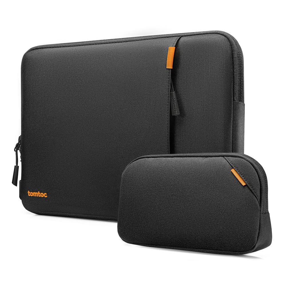 在庫 16インチ MacBook Pro M4M3M2M1 パソコンケース ProMax 224-219対応 36°耐衝撃 保護スリーブ ノートPCインナーバッグ tomtoc ガジェットポーチ ブラック