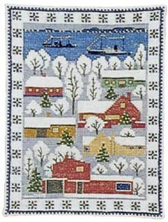 フレメ 【ホワイトクリスマス】 クロスステッチ刺繍キット 北欧  30-4136
