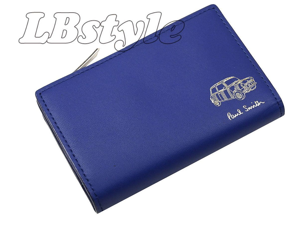 ポールスミス キーケース paulsmith 小銭入れ財布 ポール スミス ファスナー キーケース サイフ ミニエンボス牛革 コインケース ポールスミス