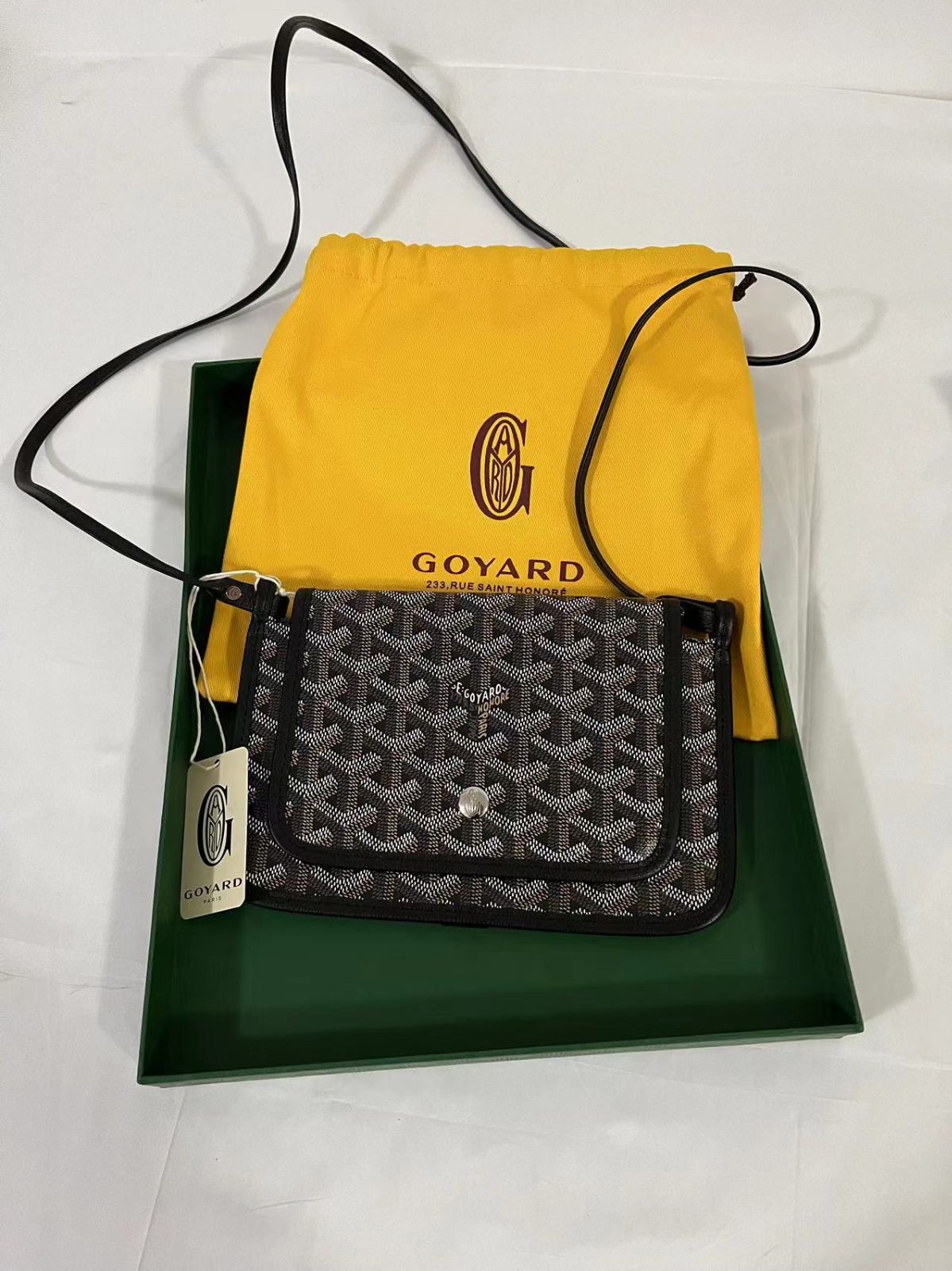 GOYARD ゴヤール プリュメポーチウォレット ブラック - メルカリ